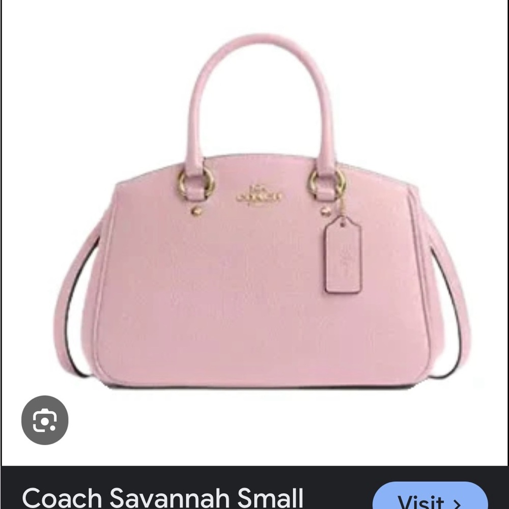 Coach Pink Satchel with Gold Hardware